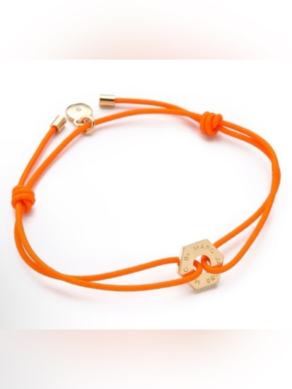 Marc by Marc Jacobs Bright Orange Cord Bracelet